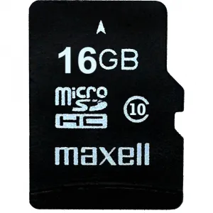 MAXELL MicroSDHC 16GB CL10 + adpt 1ks
