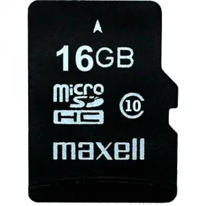 MAXELL MicroSDHC 16GB CL10 + adpt 1ks