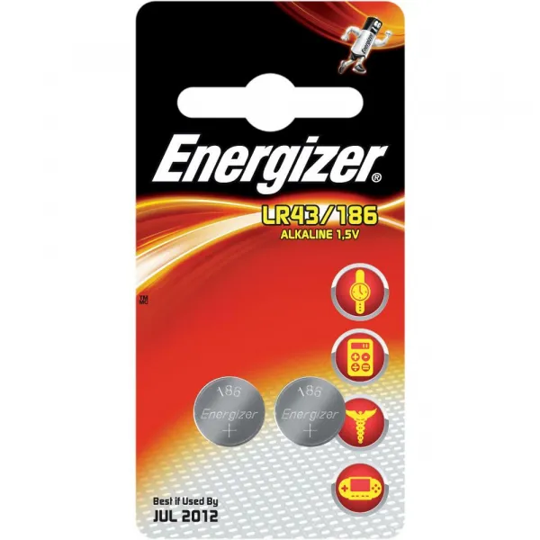 ENERGIZER 186/LR43/V12GA 2BP Alk 1bal