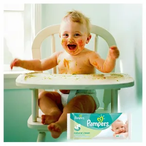 Pampers Natural Clean Čistiace Obrúsky 64 Kusov 1bal