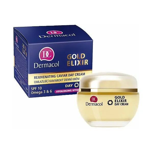 Dermacol Gold Elixir Denný pleťový krém 50 ml
