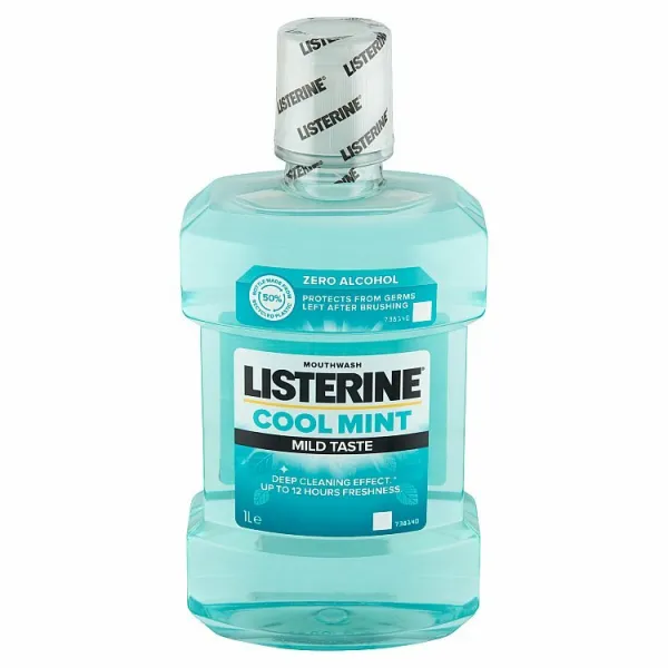 Listerine Cool Mint Mild Taste ústna voda 1 l