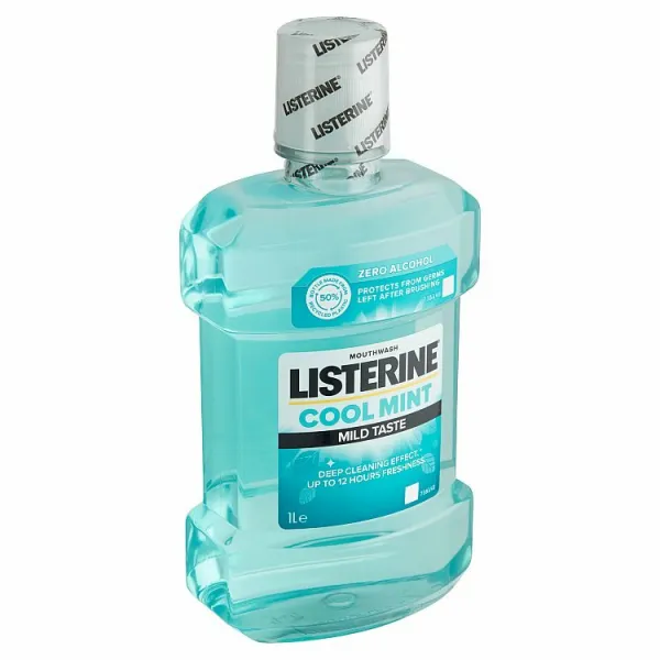 Listerine Cool Mint Mild Taste ústna voda 1 l