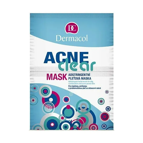 Dermacol Acne Clear pleťová maska pre problematickú pleť, akné 2x8 g