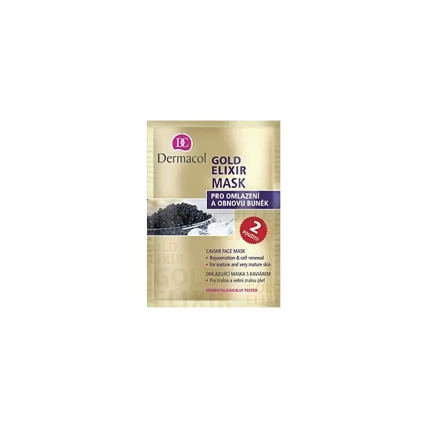 Dermacol Gold Elixir Pleťová maska 16 ml