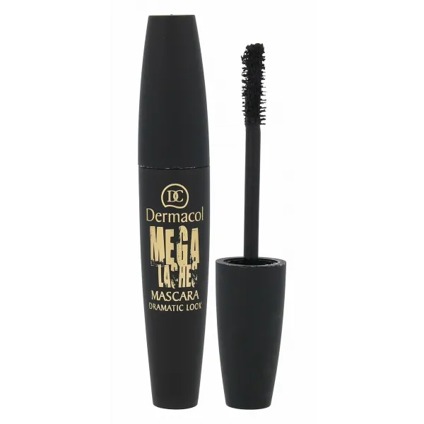 Dermacol Mega Lashes Dramatic Look riasenka pre objem a natočenie rias odtieň Black 13 ml