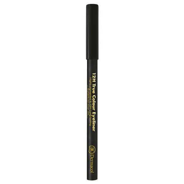 Dermacol True Colour Eyeliner dlhotrvajúca ceruzka na oči odtieň 08 Black 4 g