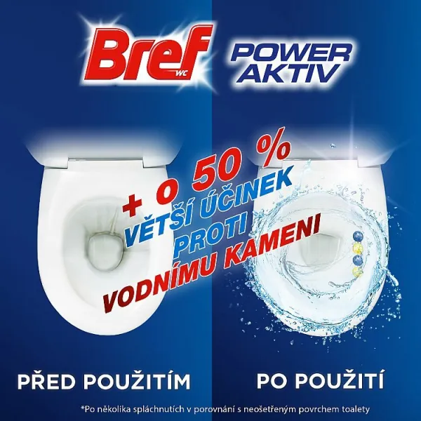 Bref Power Active Lemon tuhý WC blok 2 x 50 g