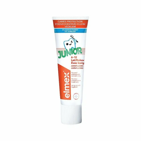 elmex® Junior zubná pasta pre deti vo veku 6 – 12 rokov 75 ml 1ks