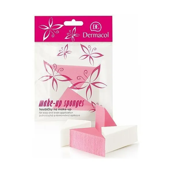 Dermacol Accessories trojuholníková make-up hubka 4 ks