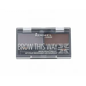 Rimmel Brow This Way paleta pre líčenie obočia odtieň 003 Dark Brown 1,3 g