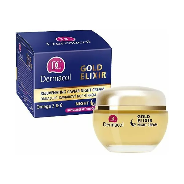 Dermacol Gold Elixir Nočný pleťový krém 50 ml