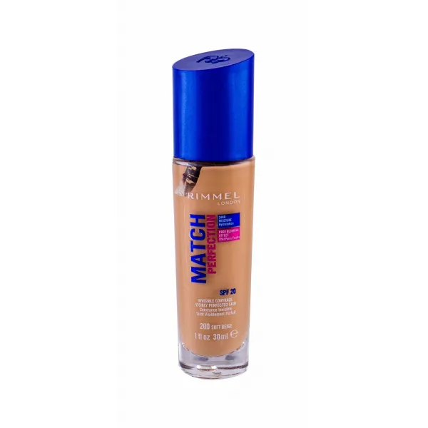 Rimmel Match Perfection tekutý make-up SPF 20 odtieň 200 Soft Beige 30 ml