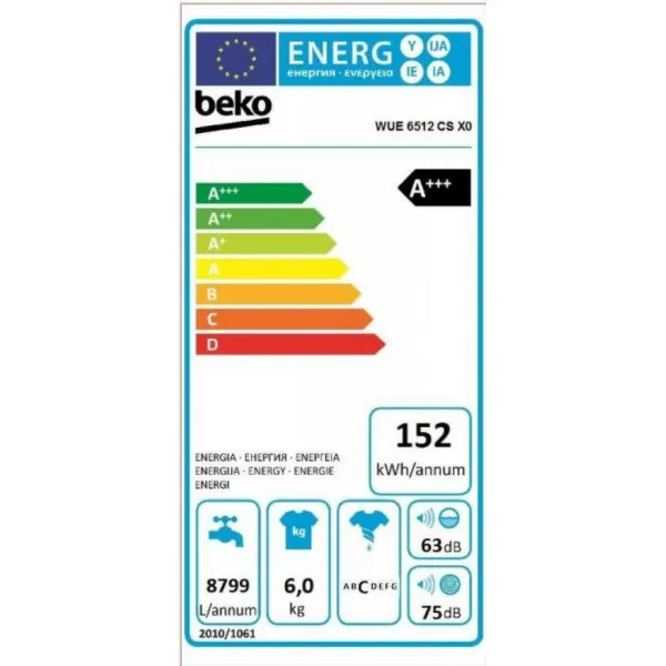 Beko WUE6512CSX0
