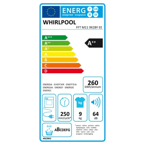 Whirlpool FFT M11 9X2BY EE