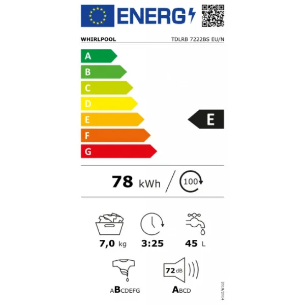 Whirlpool TDLRB 7222BS EU/N