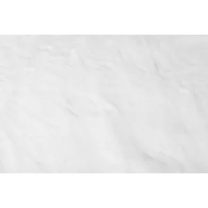 Koberec RABBIT FUR biely kruh