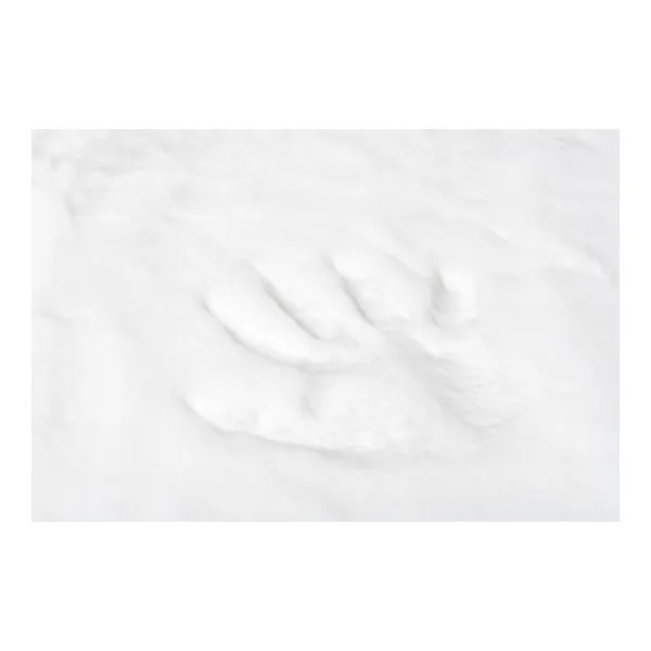 Koberec RABBIT FUR biely kruh