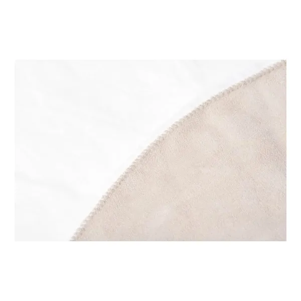 Koberec RABBIT FUR biely kruh