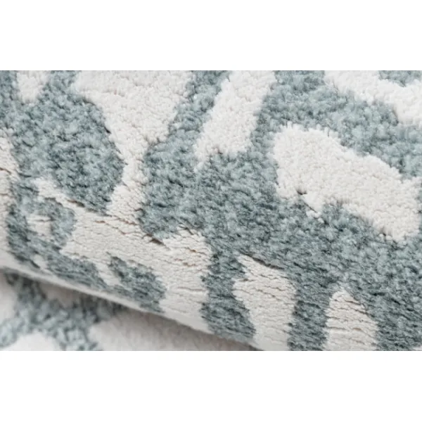 Koberec  AKRYL VALS 3236  Abstrakcia slonia kosť  / modrý
