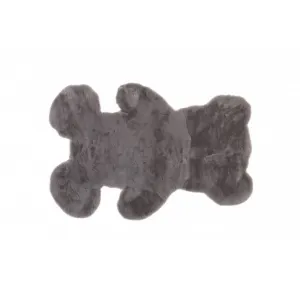 Koberček RABBIT FUR TEDDY BEAR tmavosivý