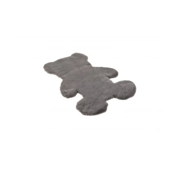 Koberček RABBIT FUR TEDDY BEAR tmavosivý