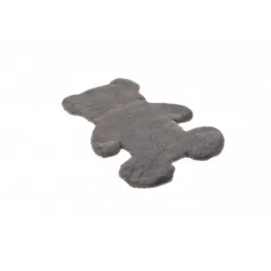 Koberček RABBIT FUR TEDDY BEAR tmavosivý