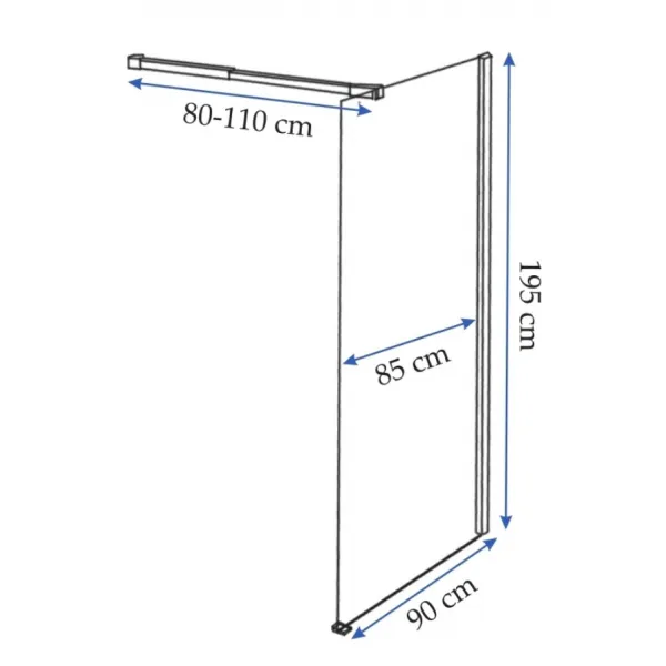 REA WALK-IN AERO 70 transparent