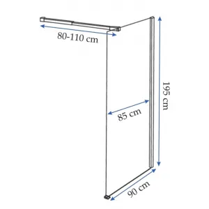 REA WALK-IN AERO 70 transparent