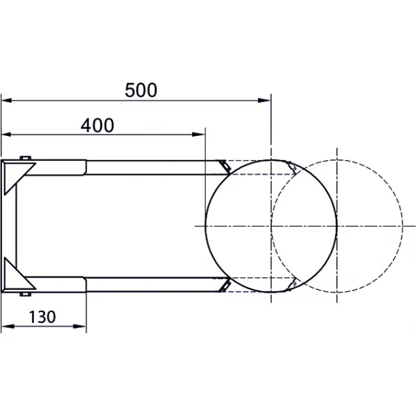 Prodmax | Prestaviteľná objímka 400-500 ø200 mm nerez NT18/D/200
