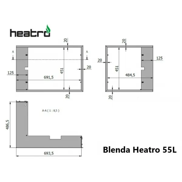Rámik HEATRO 55L