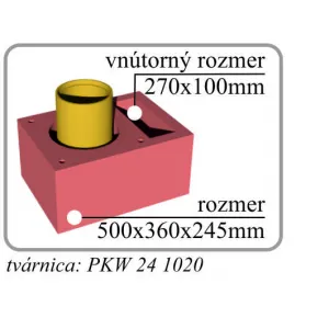 CJ Blok Komín výška 6,96m/uhol 45°/priemer Ø200mm - Komínový systém ENERGO KERAMIC s vetracou šachtou ENERGO 200 45 6,96
