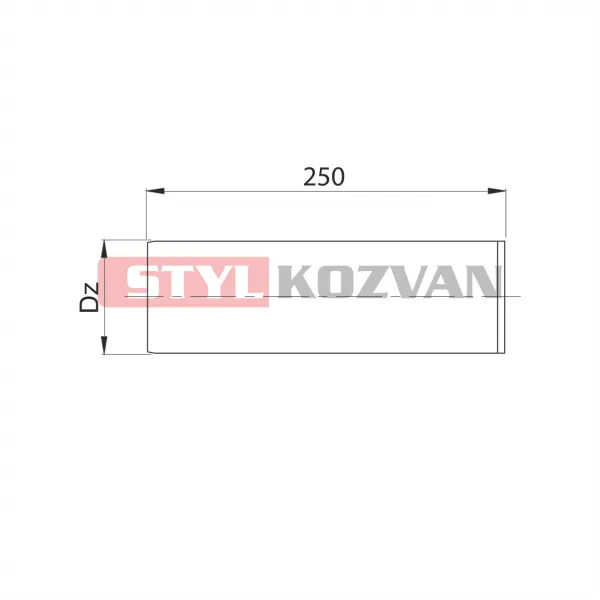 Prodmax | Ukončenie bočné ø80 mm nerez kondenz NK15/80