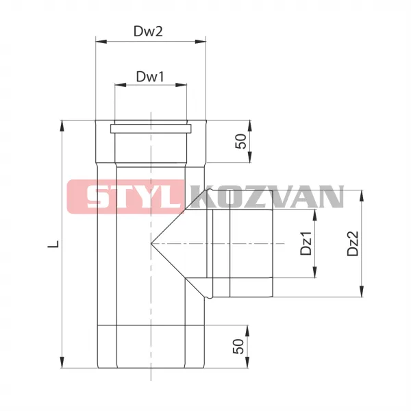 Prodmax | Sopúch 90° ø60/100 mm nerez kondenz NDK08/60/100