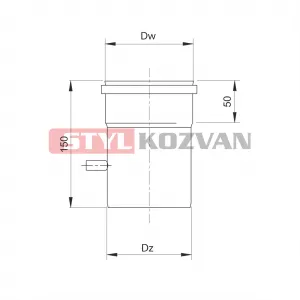 Prodmax | Rúra s meracím otvorom ø80 mm nerez kondenz NK17/80