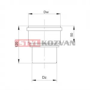 Prodmax | Redukcia ø60/80 mm nerez kondenz NK23/60/80
