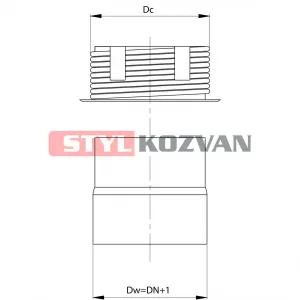 Prodmax Dymovody | Komínový prechod DN120/DC200 OJ16/120/200