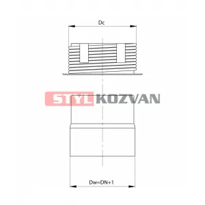 Prodmax Dymovody | Komínový prechod DN200/DC200 OJ16/200/200
