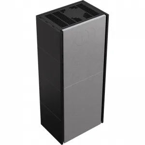 Kratki SIMPLE 8 BS ľavé presklenie s obstavbou - designový krb SIMPLE/BOX/L/S/BLACK