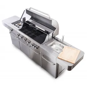 Plynový gril G21 Nevada, BBQ kuchyňa Premium Line 7 horákov + zadarmo redukčný ventil
