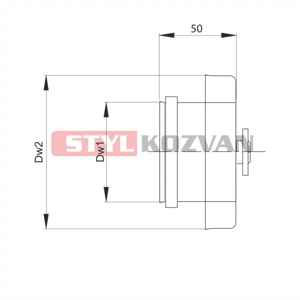 Prodmax | Záslepka ø60/100 mm nerez kondenz NDK19/60/100