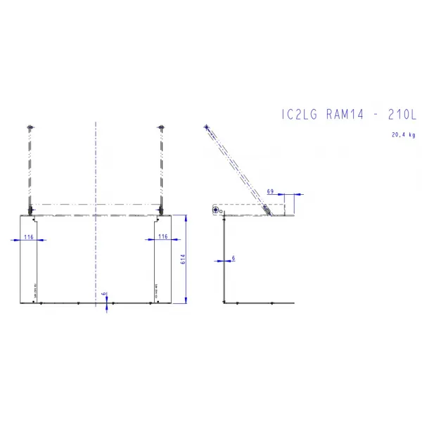 Romotop | RÁM IC2LG RAM14 nosný