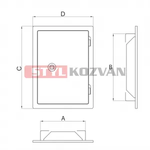 Prodmax | Komínové dvierka 140x210 biele NJ26/140x210/biela