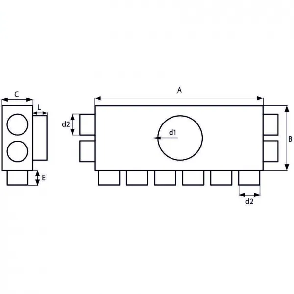 Prodmax | Rozdeľovací box 10×75/200 SK 10x75/200