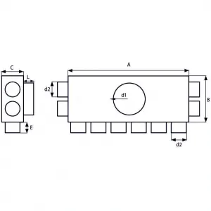 Prodmax | Rozdeľovací box 10×75/200 SK 10x75/200