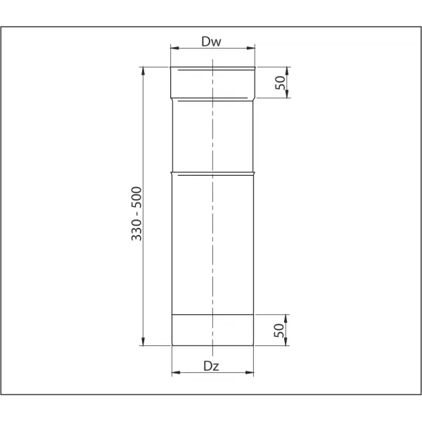 Prodmax | Rúra teleskopická ø80 mm nerez NJ14/80