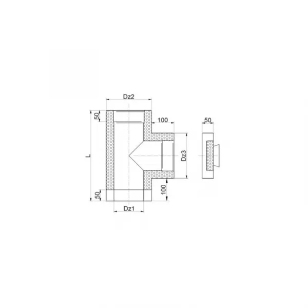Prodmax | Dvierkový diel okrúhly ø150/ø220 mm nerez NT06/150/220