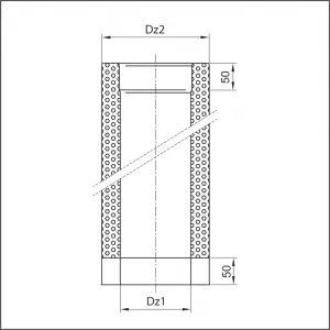 Prodmax | Rúra rovná ø150/ø220 mm nerez - 1000 mm NT01/150/220