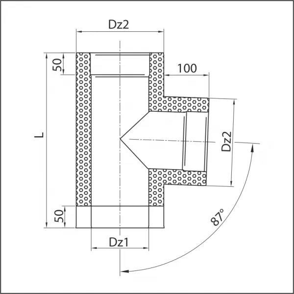 Prodmax | Sopúch ø150/ø220 mm nerez - 87° NT04/150/220