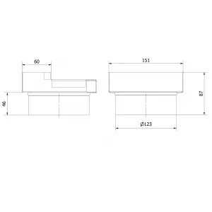 Kratki | Externý prívod vzduchu pre krbové vložky SIMPLE S 125 mm